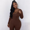 Snatched Jumpsuit Brown