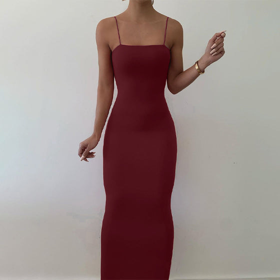 Seamless Maxi Dress Burgundy