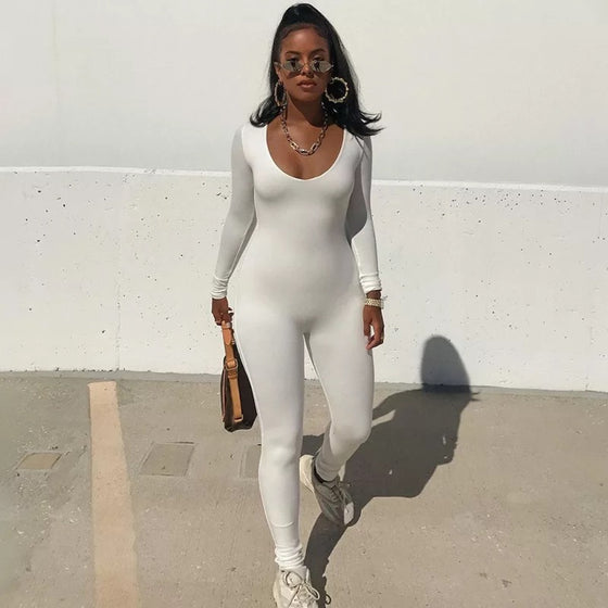 Snatched Jumpsuit White